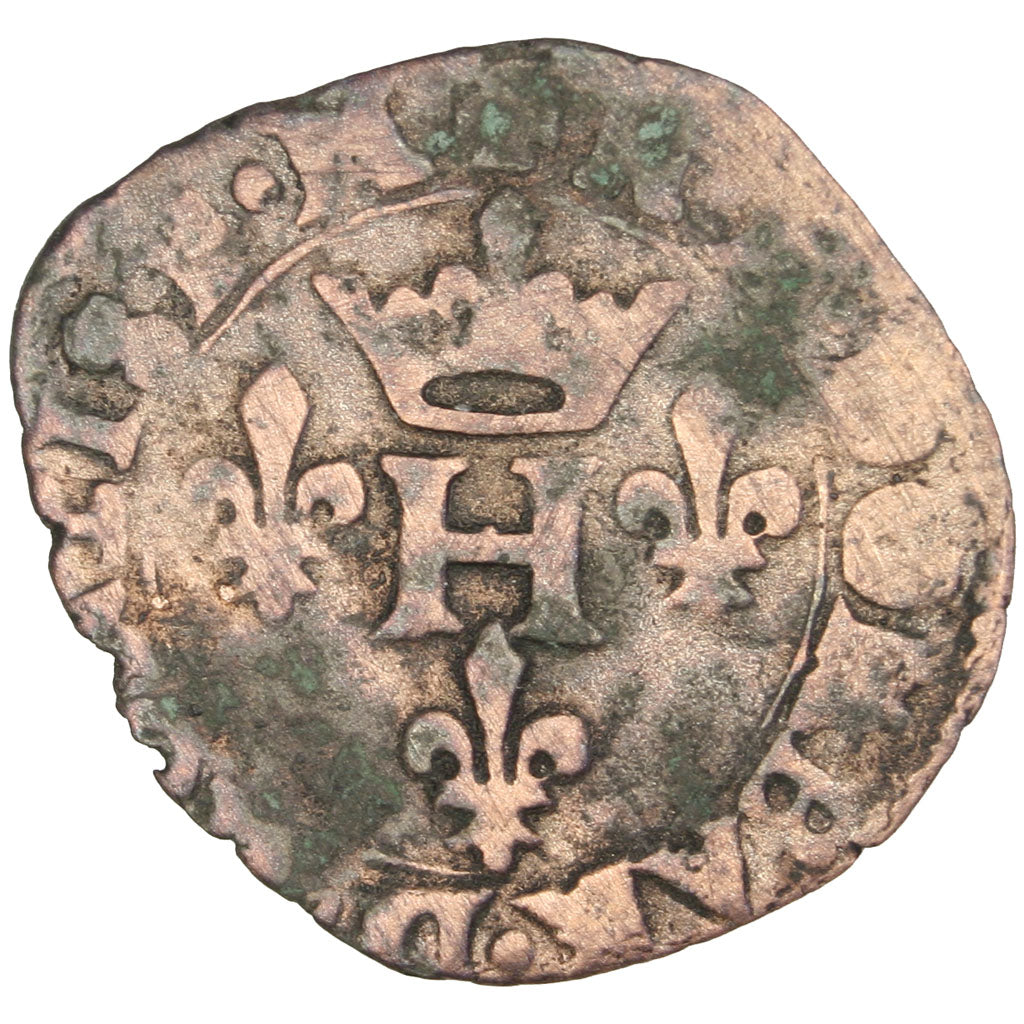 FRANCE, Liard, 1594, Trévoux, VF(20-25), Billon, 0.62