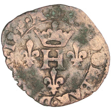 FRANCE, Liard, 1594, Trévoux, VF(20-25), Billon, 0.62