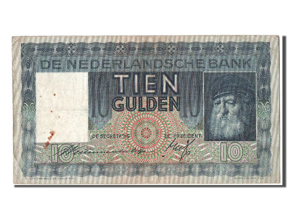 Banknote, Netherlands, 10 Gulden, 1936, 1936-05-18, VF(30-35)