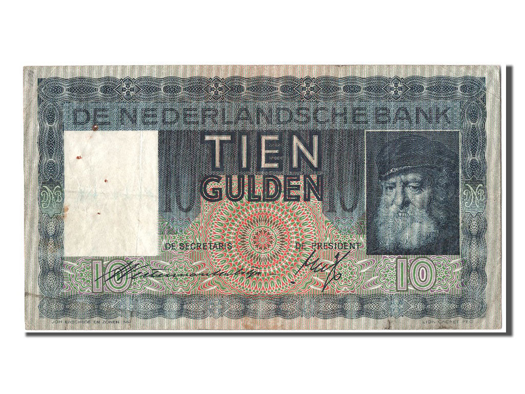 Banknote, Netherlands, 10 Gulden, 1936, 1936-05-20, VF(30-35)