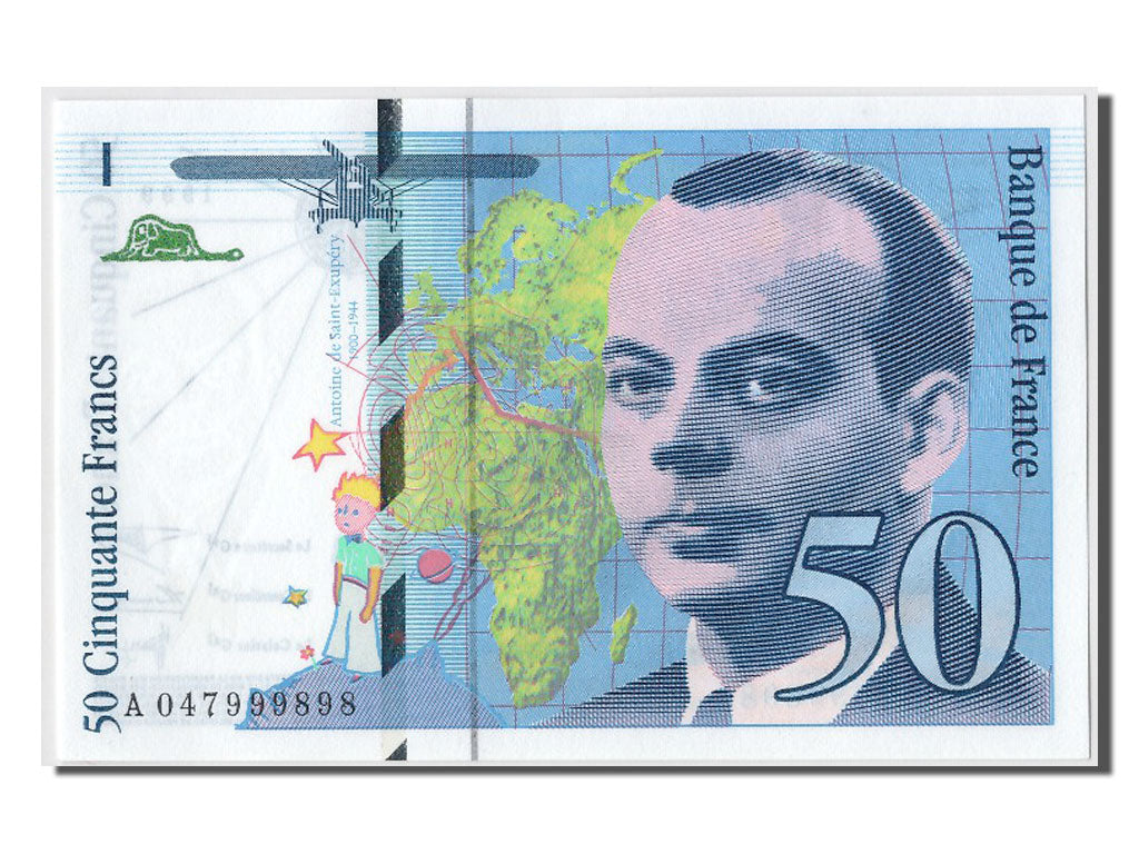 Banknot, Francja, 50 Francs, St Exupéry, 1999, UNC(65-70), Fayette:73.5