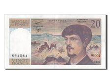France, 20 Francs, 20 F 1980-1997 ''Debussy'', 1980, KM #151a, AU(50-53), W.002.