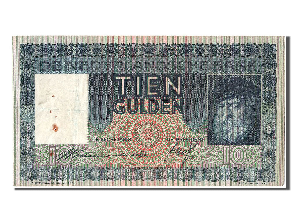 Banknote, Netherlands, 10 Gulden, 1937, 1937-04-15, EF(40-45)