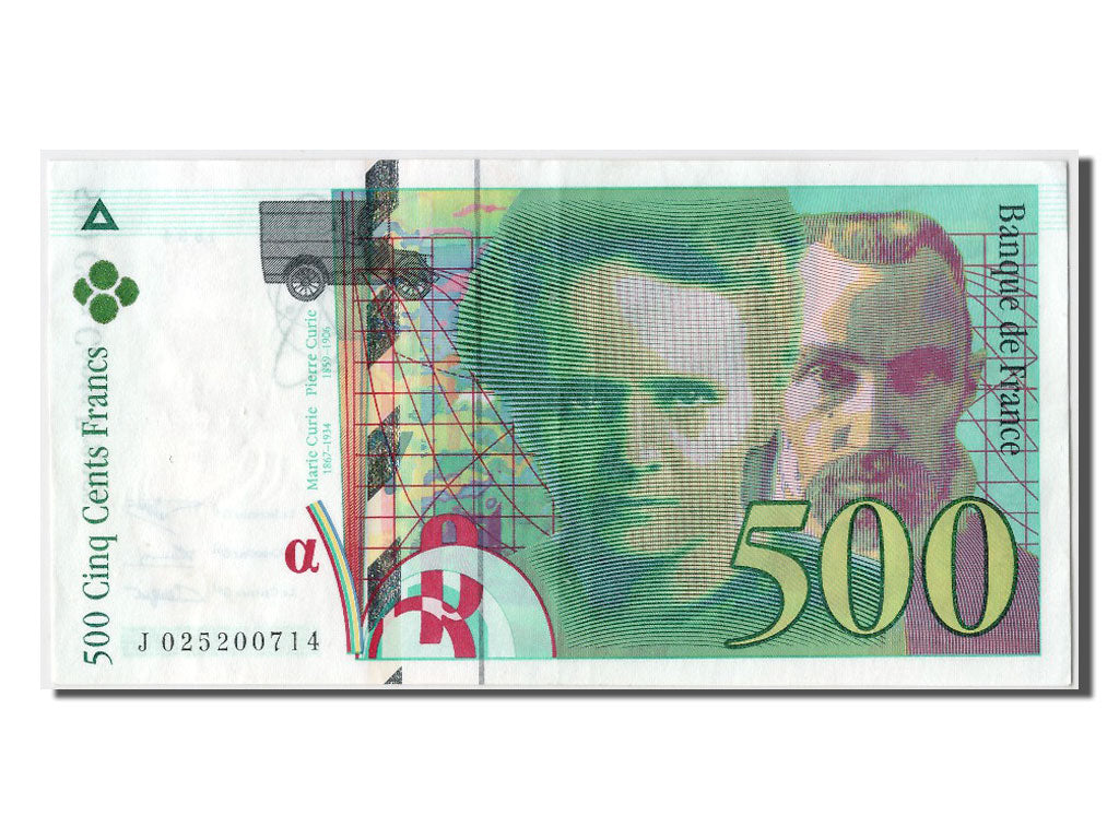 Biljet, Frankrijk, 500 Francs, 500 F 1994-2000 ''Pierre et Marie Curie'', 1994