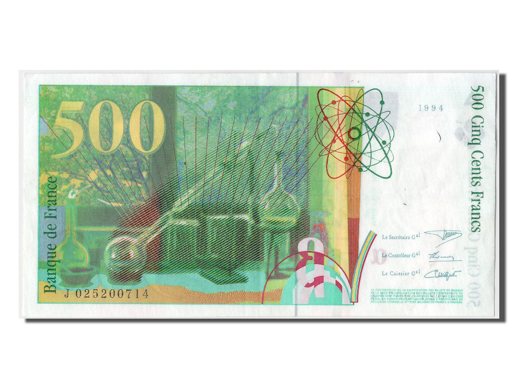 Biljet, Frankrijk, 500 Francs, 500 F 1994-2000 ''Pierre et Marie Curie'', 1994