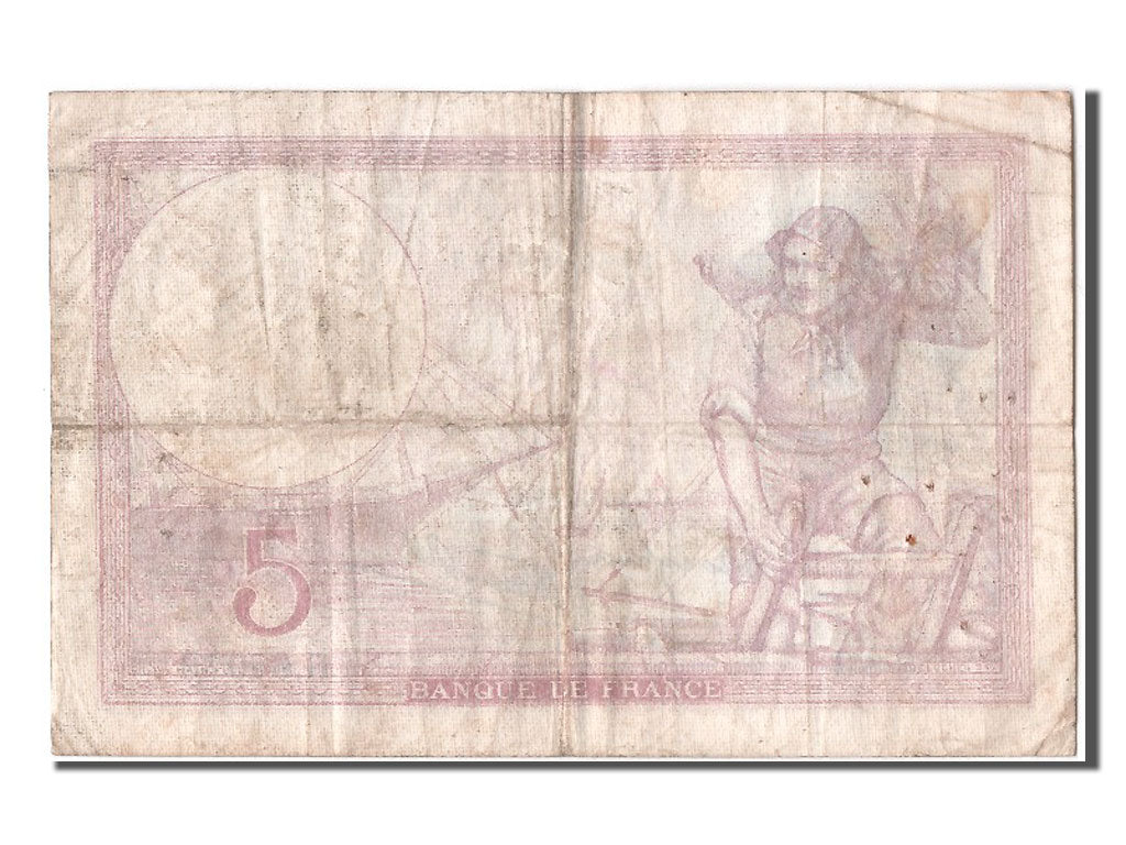 France, 5 Francs, 5 F 1917-1940 ''Violet'', 1939, KM #83, 1939-10-26,...