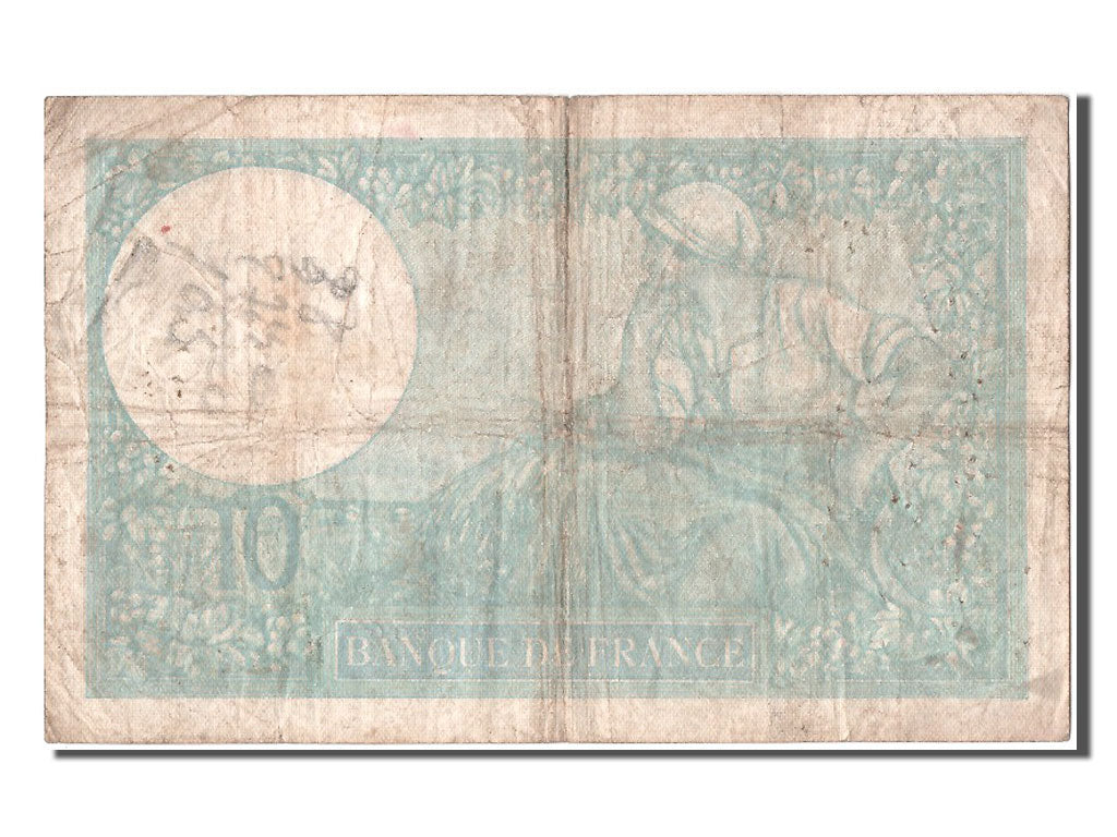 France, 10 Francs, 10 F 1916-1942 ''Minerve'', 1939, KM #84, 1939-02-02,...