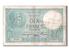 Billete, Francia, 10 Francs, 10 F 1916-1942 ''Minerve'', 1939, 1939-09-14, BC+