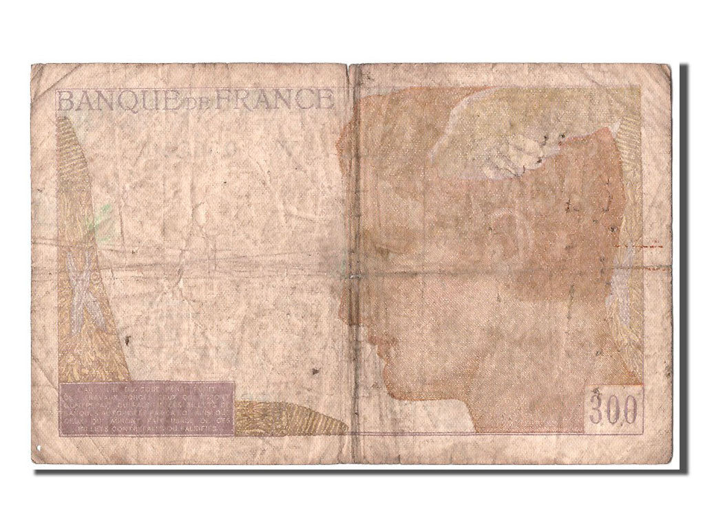 Banconote, Francia, 300 Francs, 300 F 1938-1939, 1938, 1938-11-24, B+