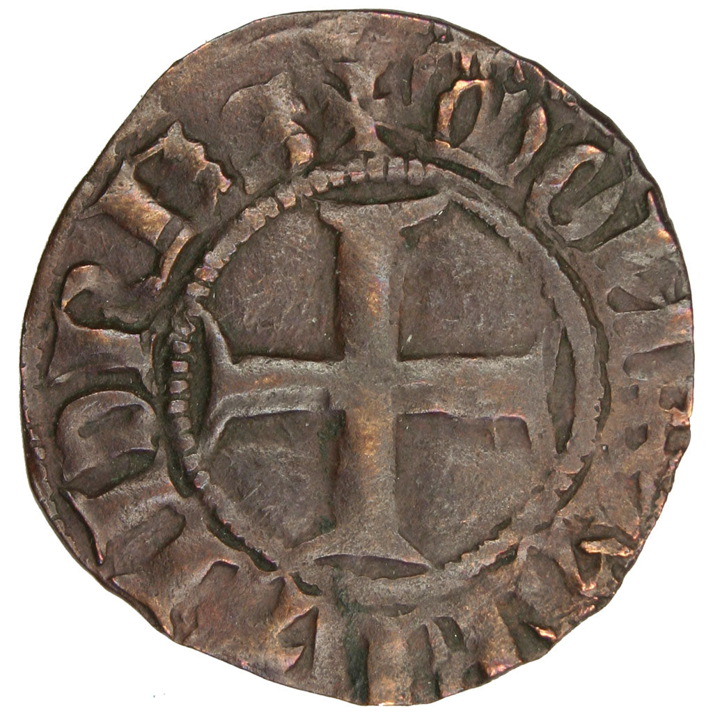 FRANCE, Double Mite, EF(40-45), Copper, Boudeau #2245, 1.01