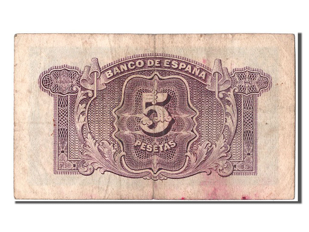 Billete, 5 Pesetas, 1935, España, BC