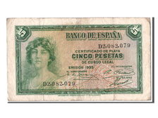 Banconote, Spagna, 5 Pesetas, 1935, BB
