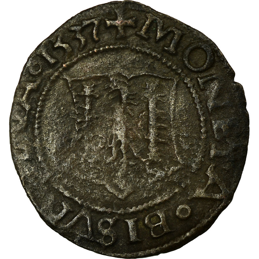 Coin, France, Niquet, 1537, Besançon, EF(40-45), Billon