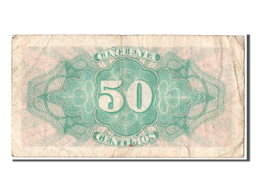 Biljet, Spanje, 50 Centimos, 1937, TTB
