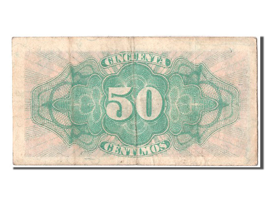 Geldschein, Spanien, 50 Centimos, 1937, SS