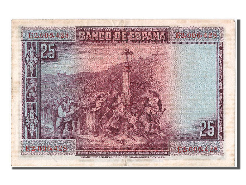 Billete, 25 Pesetas, 1928, España, 1928-08-15, EBC