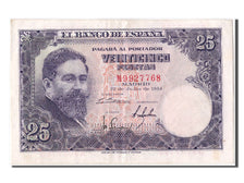 Banknote, Spain, 25 Pesetas, 1954, 1954-07-22, AU(55-58)