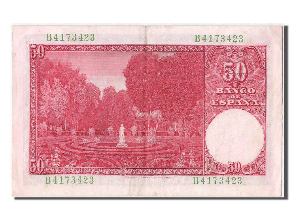 Banknote, Spain, 50 Pesetas, 1951, 1951-12-31, AU(55-58)