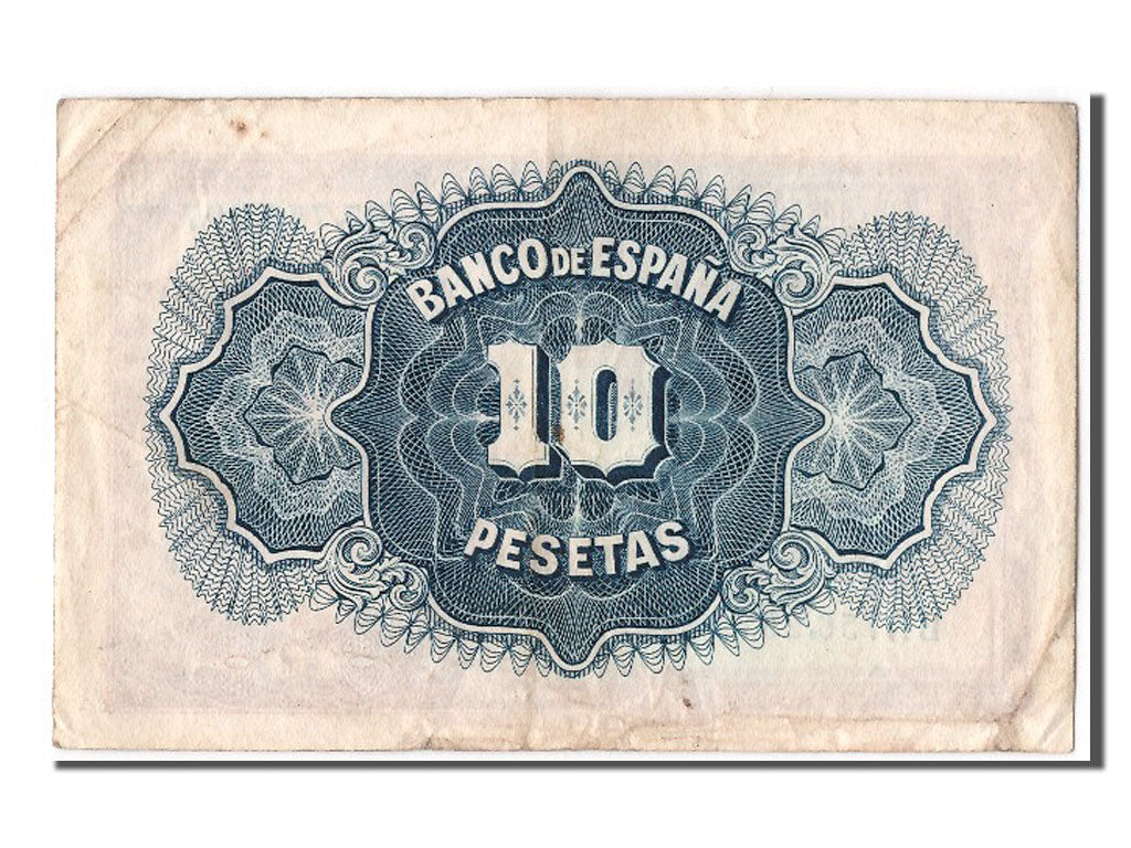 Banknot, Hiszpania, 10 Pesetas, 1935, EF(40-45)