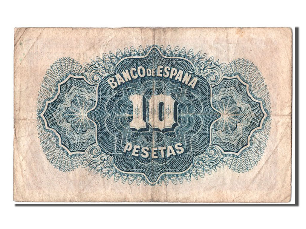Banconote, Spagna, 10 Pesetas, 1935, MB