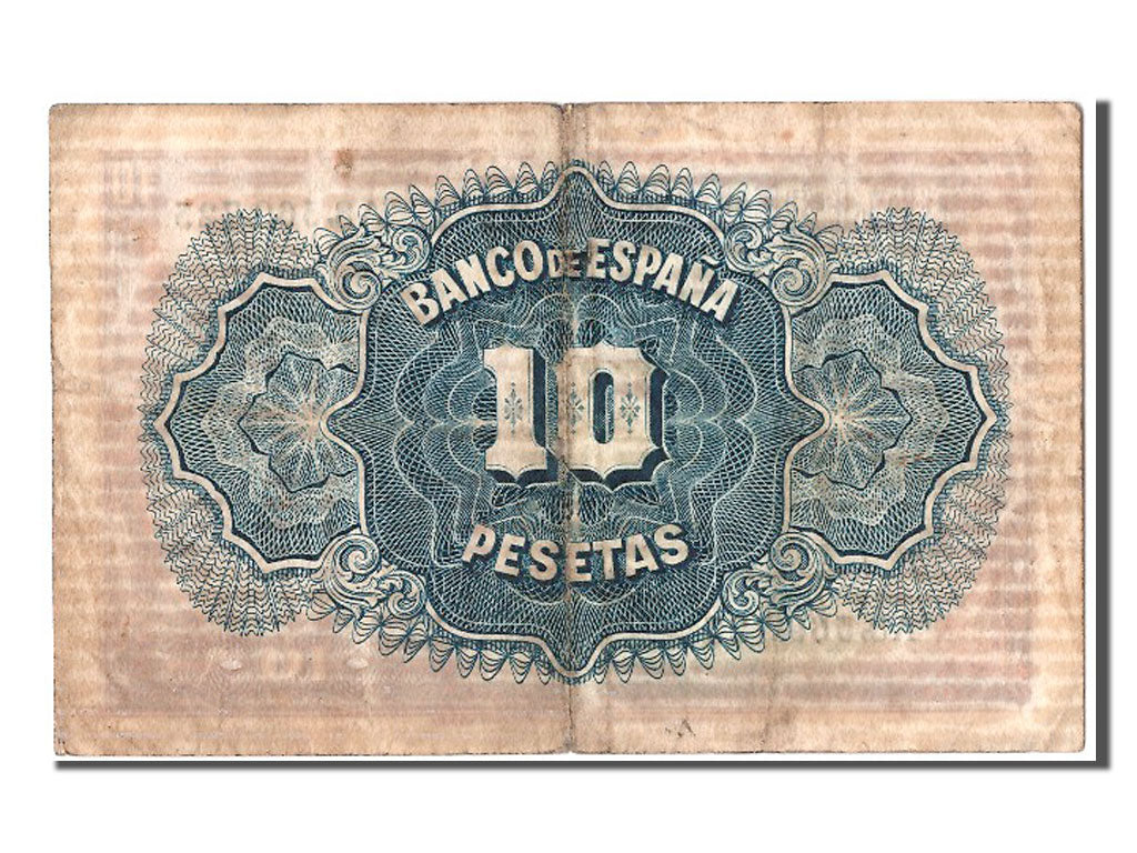 Banconote, Spagna, 10 Pesetas, 1935, MB