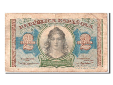 Biljet, Spanje, 2 Pesetas, 1938, TB