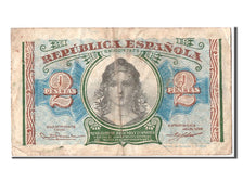 Banknot, Hiszpania, 2 Pesetas, 1938, VF(20-25)