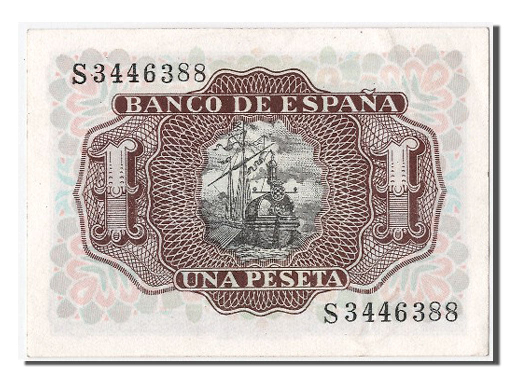 Banknote, Spain, 1 Peseta, 1953, 1953-07-22, UNC(60-62)