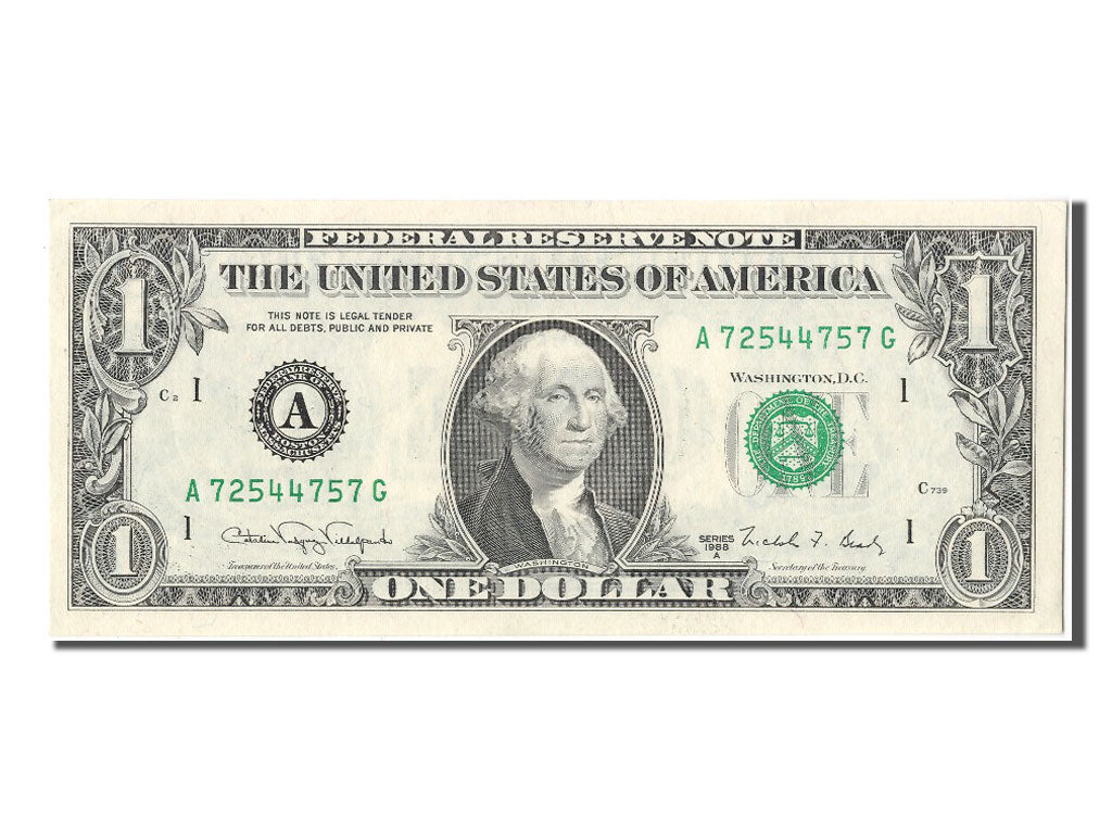 United States, One Dollar, 1988, KM #3844, UNC(65-70), A72544757G