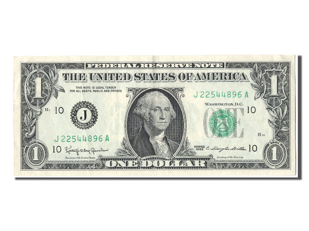 United States, One Dollar, 1963, KM #1474, UNC(60-62), J22544896A