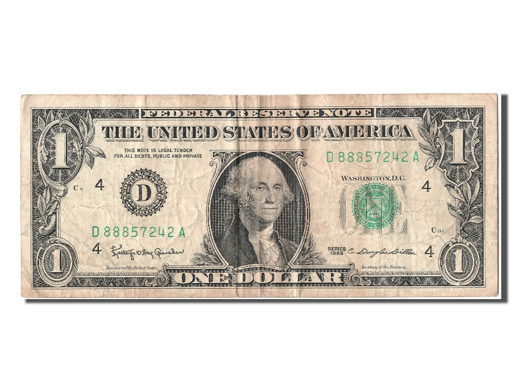 United States, One Dollar, 1963, KM #1468, EF(40-45), D88857242A