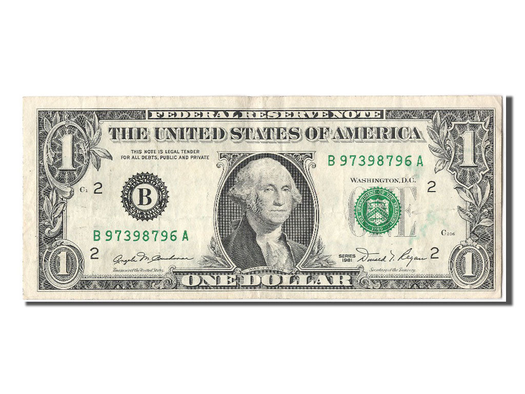 United States, 1 Dollar, 1981, AU(55-58), B97398796A