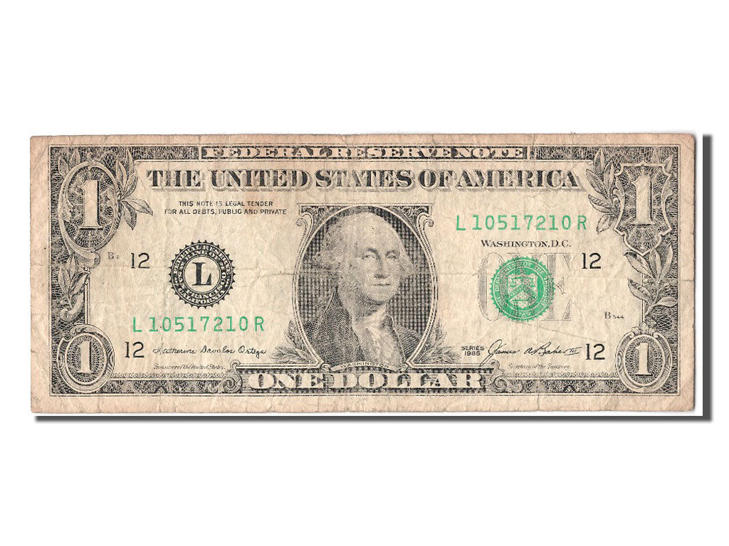 United States, One Dollar, 1985, KM #3711, VF(20-25), L10517210R