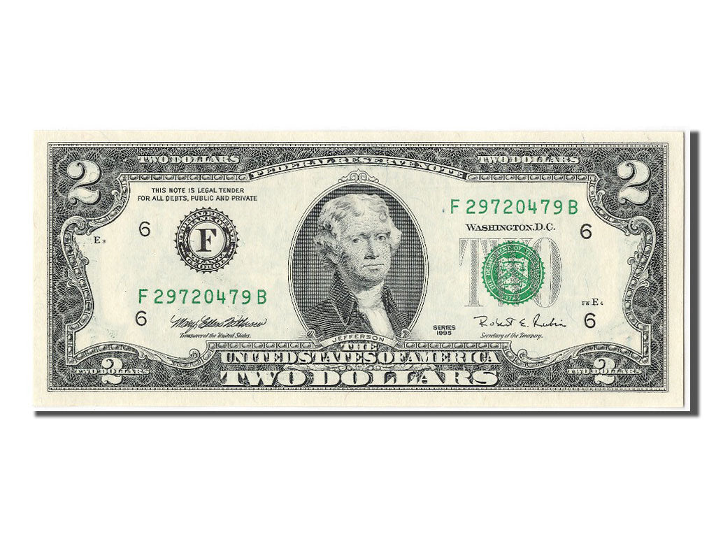 United States, Two Dollars, 1995, KM #4227, UNC(65-70), F29720479B