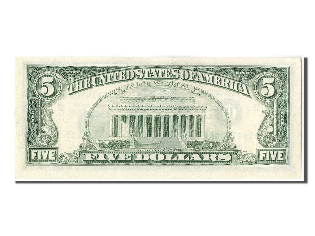 United States, Five Dollars, 1988, KM #3857, UNC(63), B76274308D