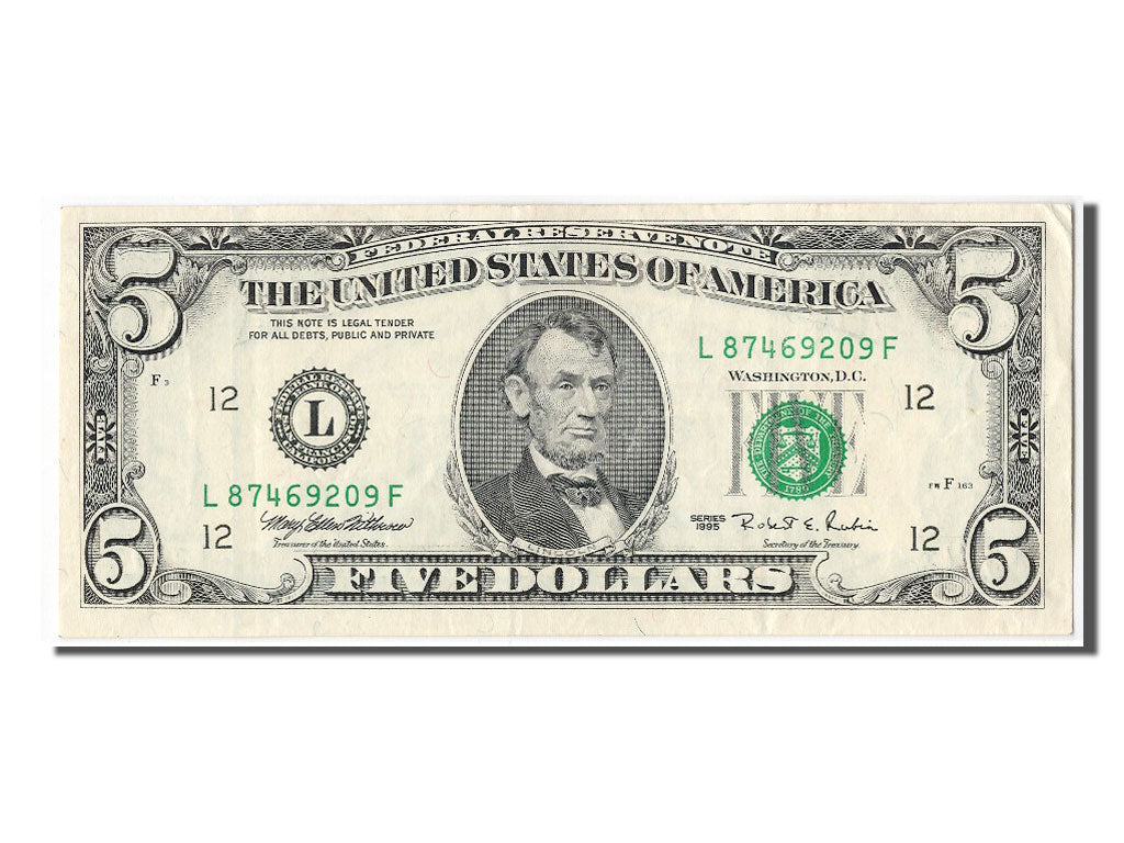 United States, 5 Dollars, 1995, UNC(60-62), L87469209F