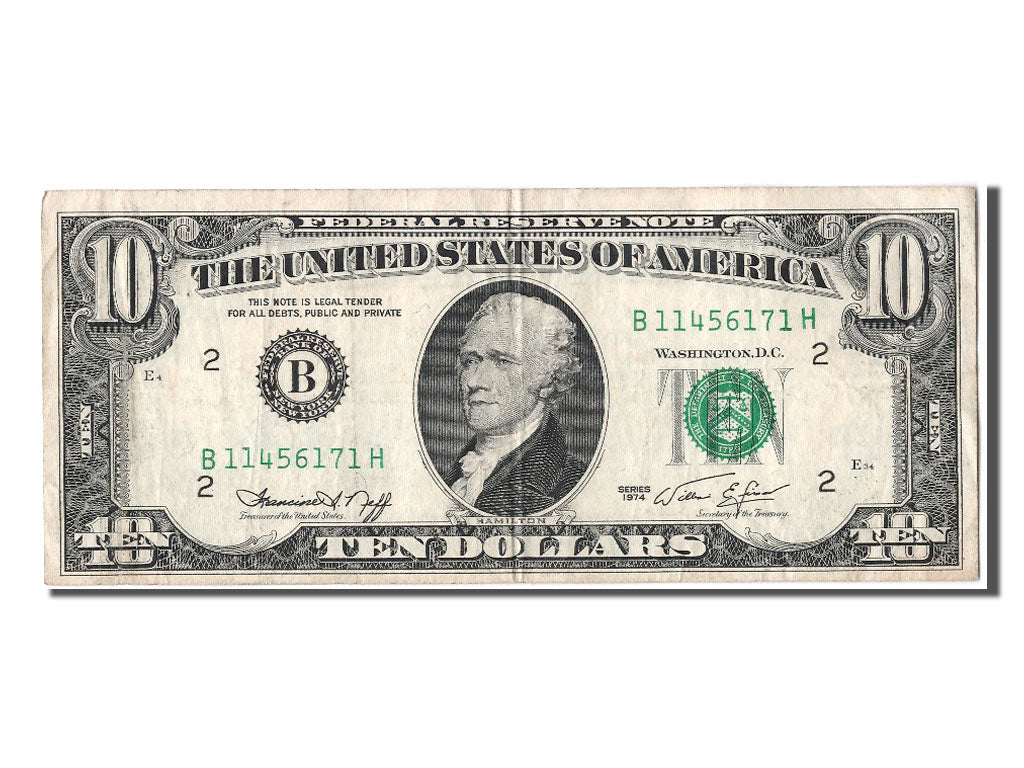 United States, Ten Dollars, 1974, KM #2223, EF(40-45), B11456171H