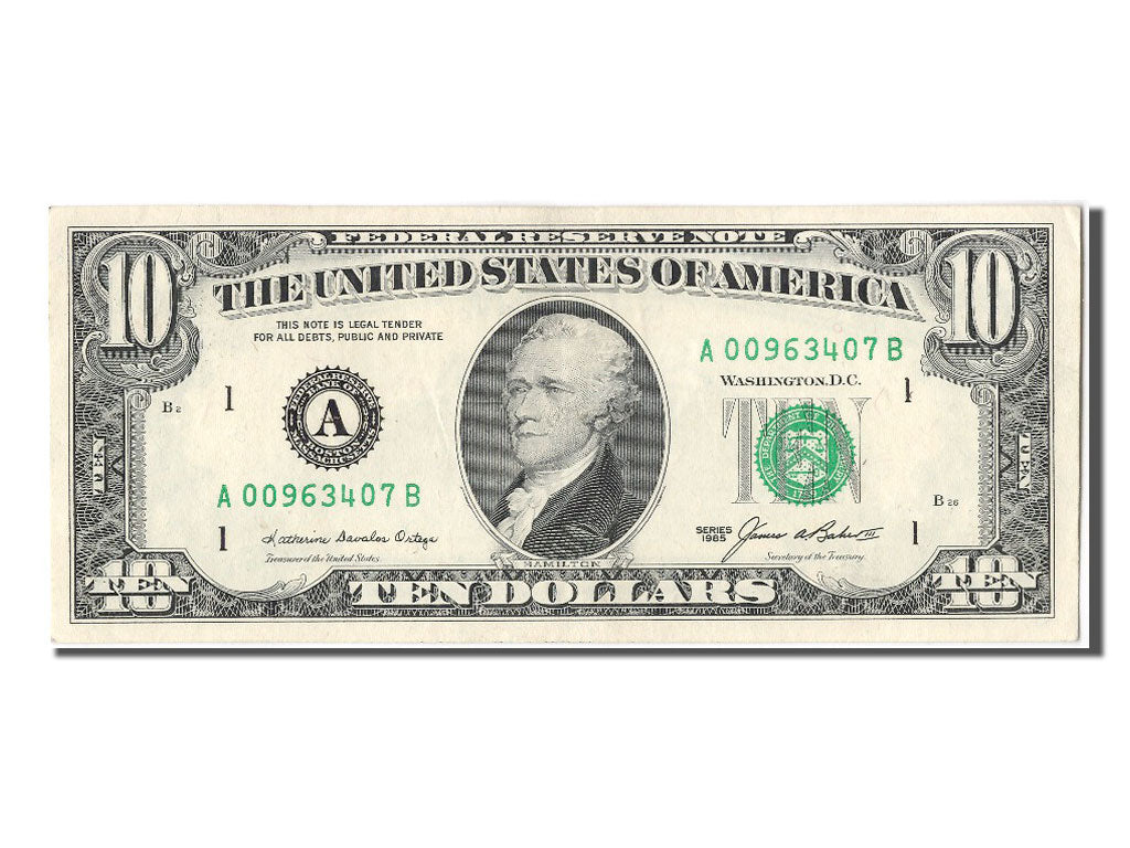 United States, Ten Dollars, 1985, KM #3724, UNC(60-62), A00963407B