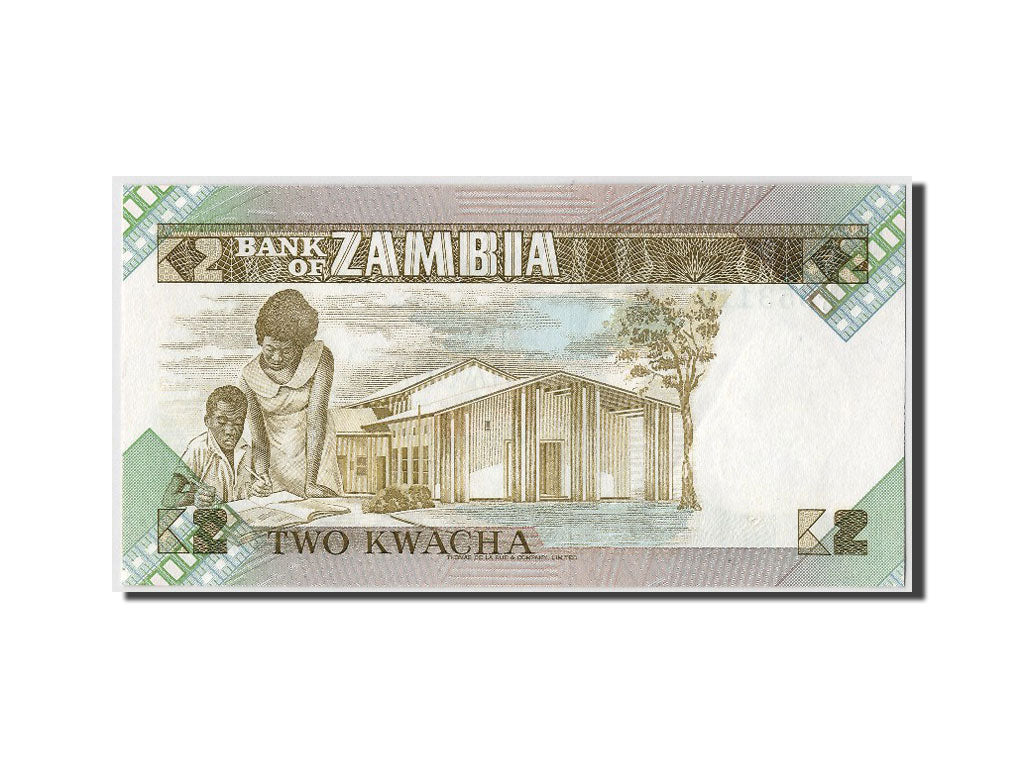 Billete, 2 Kwacha, Zambia, UNC