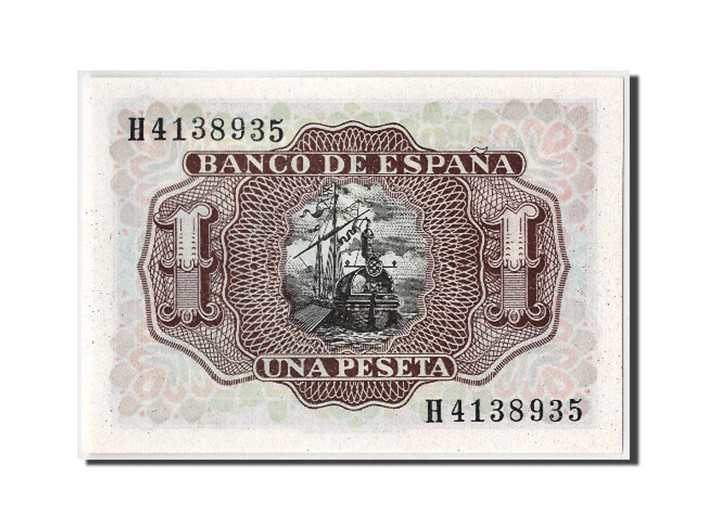 Banknote, Spain, 1 Peseta, 1953, 1953-07-22, UNC(65-70)