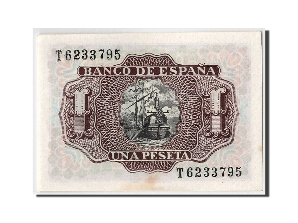 Banknote, Spain, 1 Peseta, 1953, 1953-07-22, UNC(65-70)