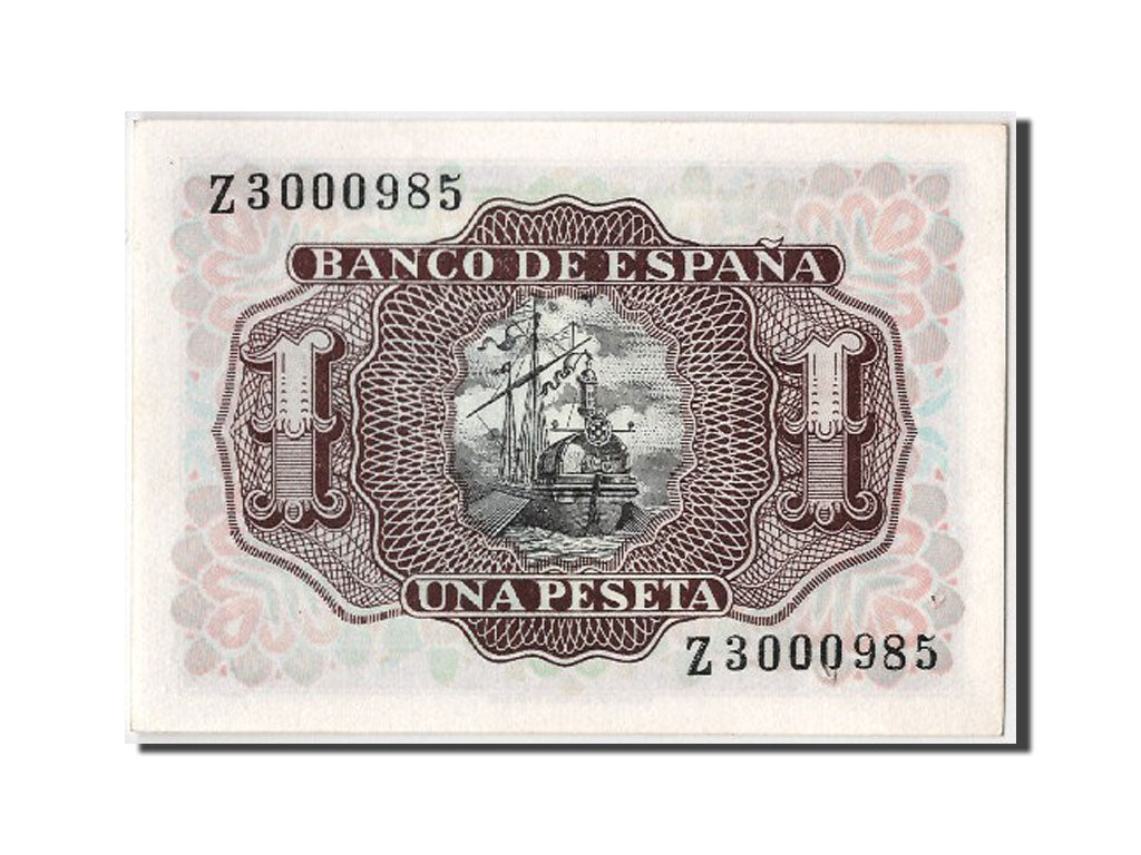 Banknote, Spain, 1 Peseta, 1953, 1953-07-22, UNC(65-70)