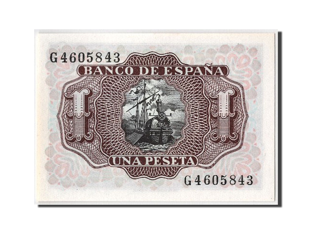 Billete, 1 Peseta, 1953, España, 1953-07-22, UNC