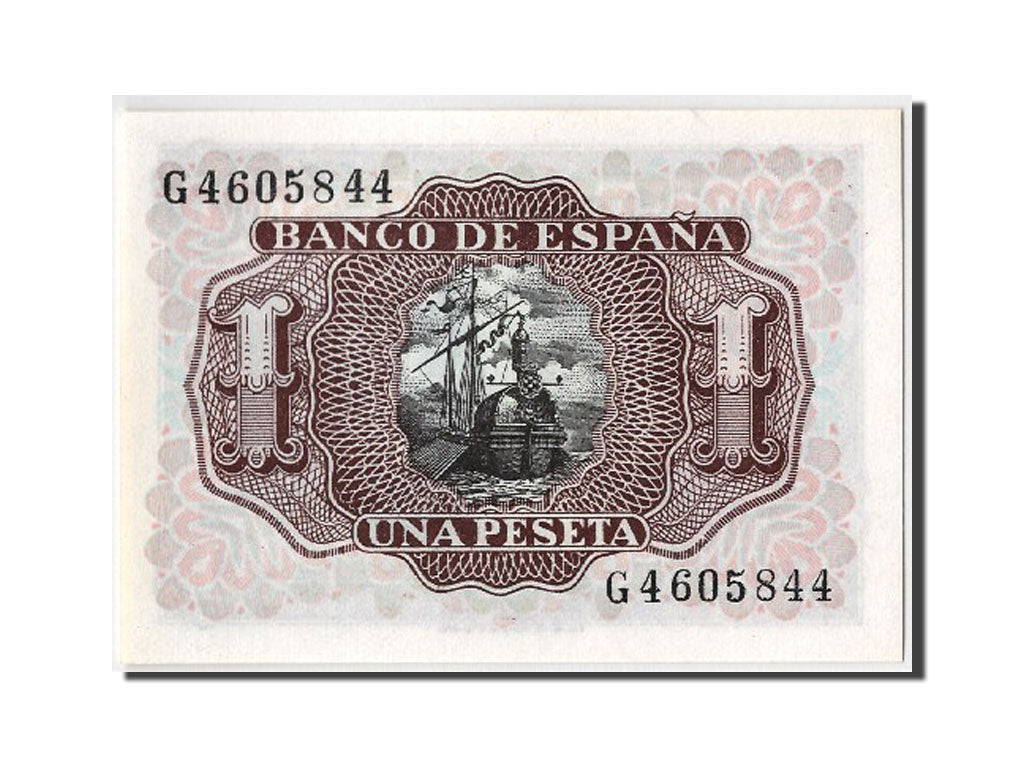 Banknote, Spain, 1 Peseta, 1953, 1953-07-22, UNC(65-70)