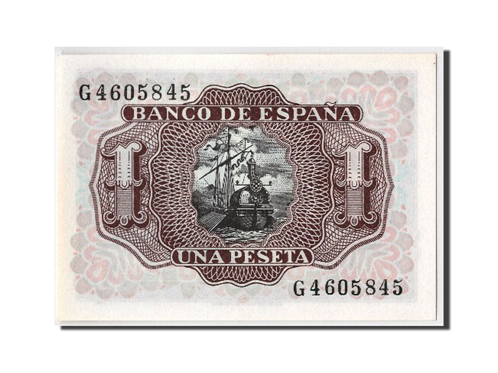 Banknote, Spain, 1 Peseta, 1953, 1953-07-22, UNC(65-70)