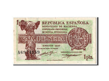 Biljet, Spanje, 1 Peseta, 1937, SPL