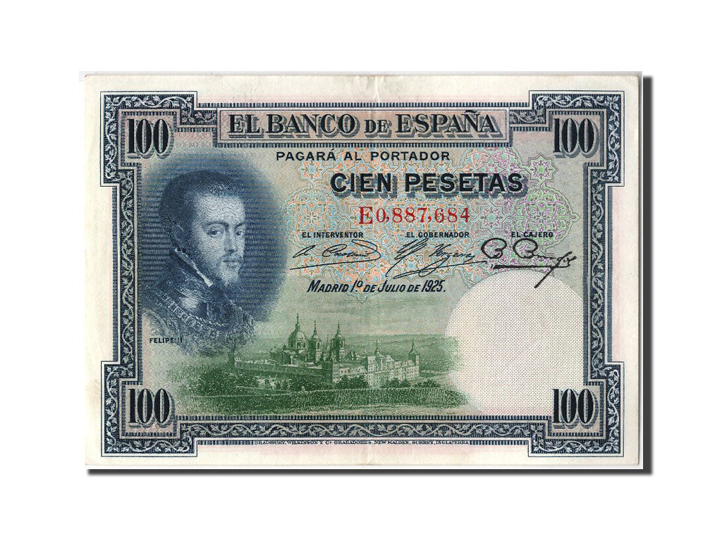 Billete, 100 Pesetas, 1925, España, 1925-07-01, EBC+