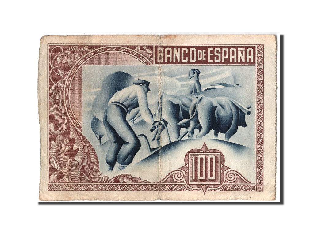 Spain, 100 Pesetas, 1937, KM #S565, 1937-01-01, EF(40-45), 033784