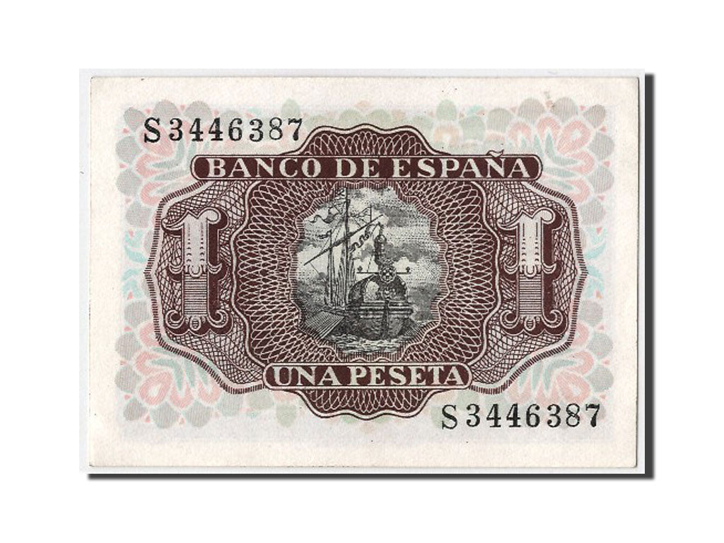 Banknote, Spain, 1 Peseta, 1953, 1953-07-22, UNC(65-70)