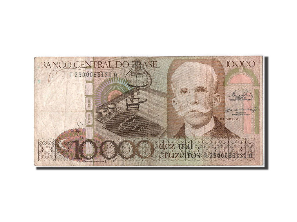 Brazil, 10,000 Cruzeiros, KM #203a, VF(30-35), A2900066131A